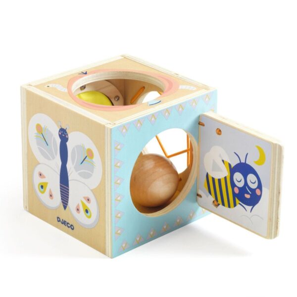 Drewniane pudełko sensoryczne dla dzieci Djeco BabyBox